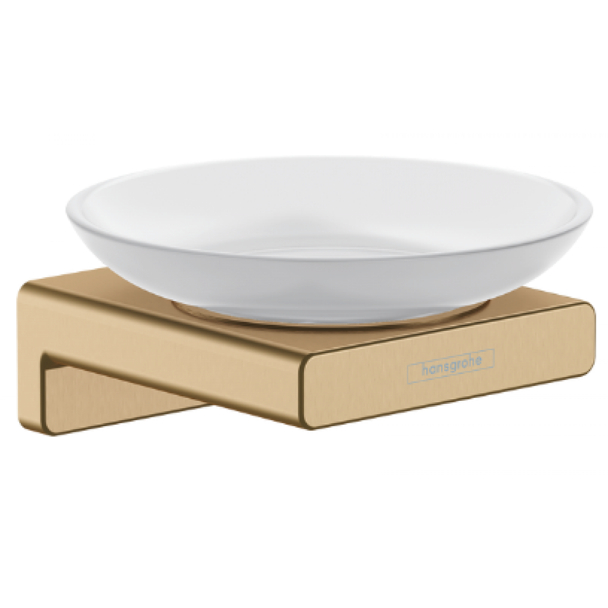 Hansgrohe 41746147 AddStoris 肥皂碟 - 拉絲古銅色，壁掛式